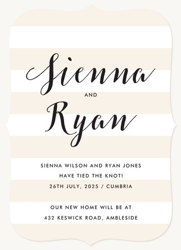 Chic Announcement Wedding Announcements