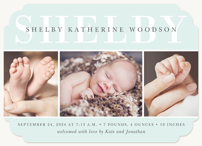 Superb Introduction Baby Announcements
