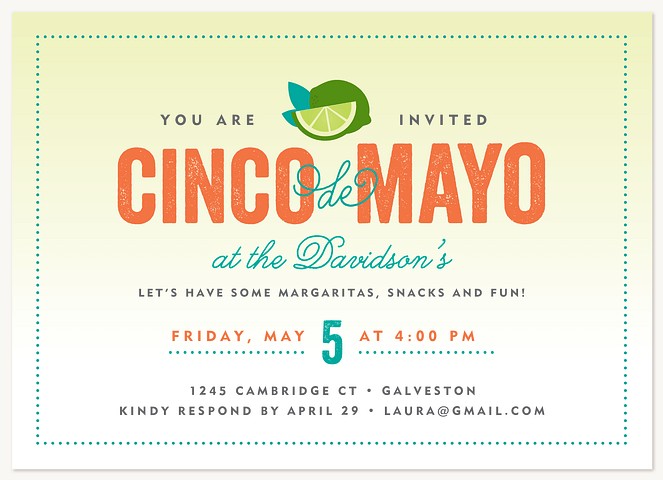 Cinco de Mayo Fun Party Invitations