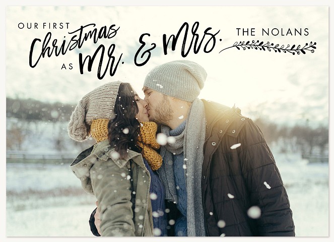 Our First Christmas Newlywed Christmas Cards