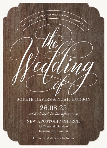 Rustic Chic Wedding Invitations