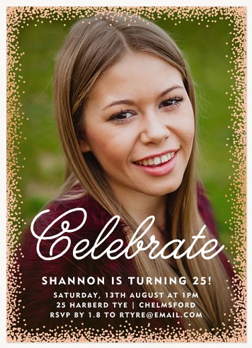 Delightful Celebration Adult Birthday Party Invitations