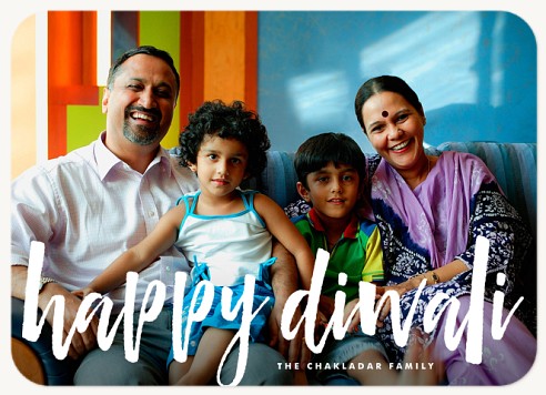 Brushed Blessings Diwali Greeting Cards