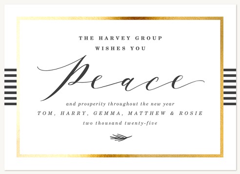 Poised Peace Christmas Cards for Business