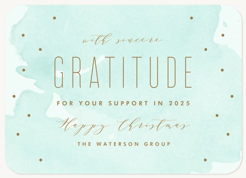 Christmas Gratitude Christmas Cards for Business