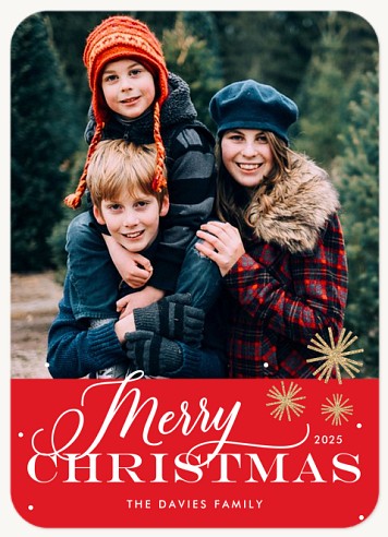 Christmas Bursts Christmas Cards