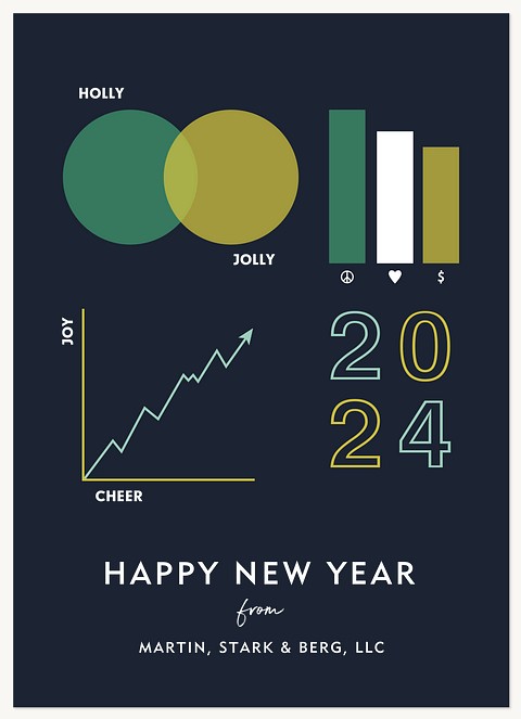 Charts & Graphs Business Holiday Cards