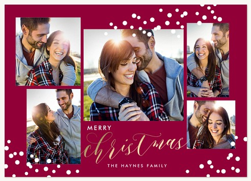 Iridescent Confetti Christmas Cards