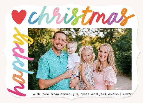 Fun Script Christmas Cards