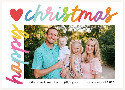 Fun Script Christmas Cards