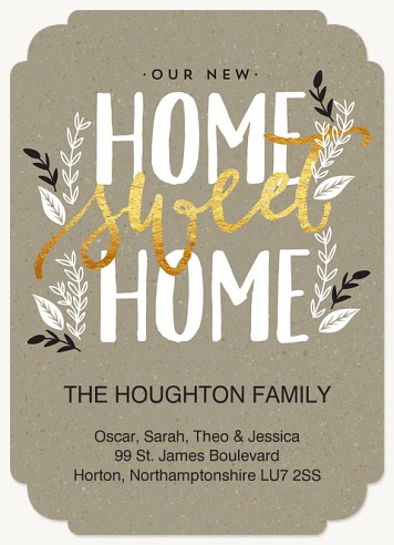 Brilliant Home We've Moved Announcements