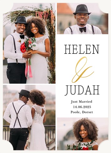 Elegant Ampersand Wedding Announcements