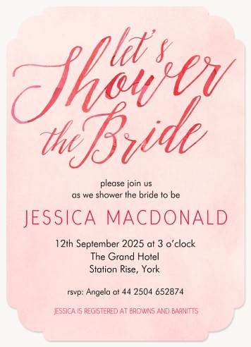 Timeless Bride  Hen Party Invitations