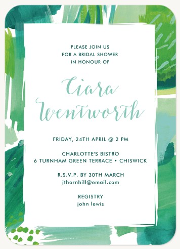 Brushed Inspiration Hen Party Invitations