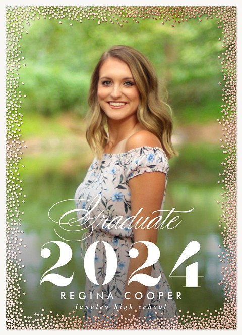 Shimmering Year Graduation Announcements