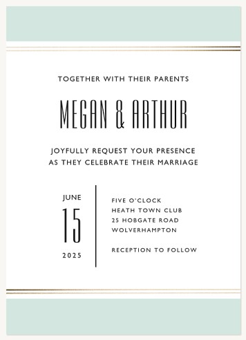 Athenaeum Wedding Invitations