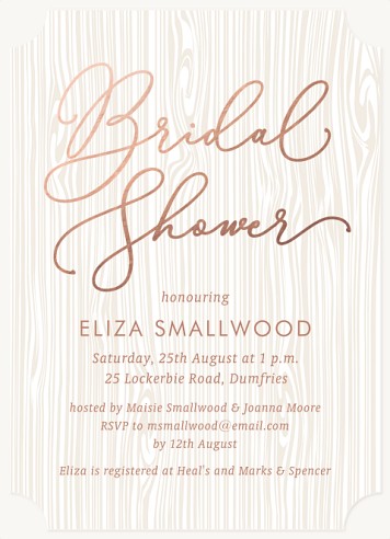 Woodland Romance Hen Party Invitations
