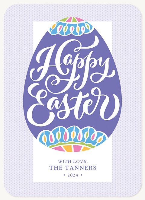 Scripted Egg Easter Cards