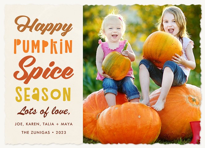 Pumpkin Spice Halloween Cards