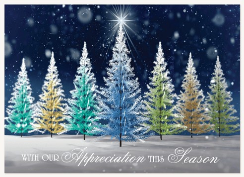 Sparkling Night Christmas Cards for Business