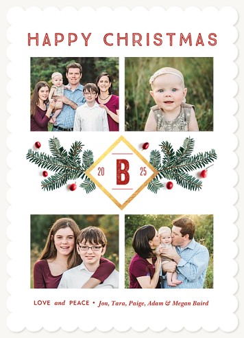 Bohemian Berries Christmas Cards