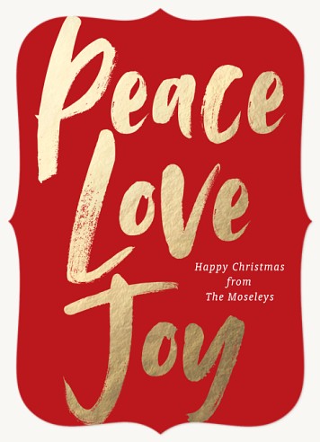 Bold Paint Christmas Cards