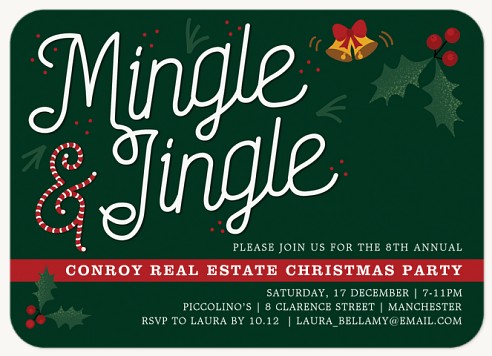 Mingle & Jingle Holiday Party Invitations