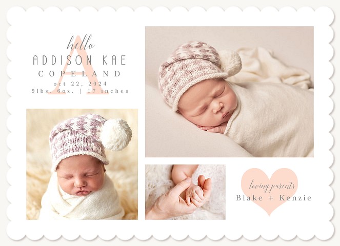Cherished Heart Baby Announcements