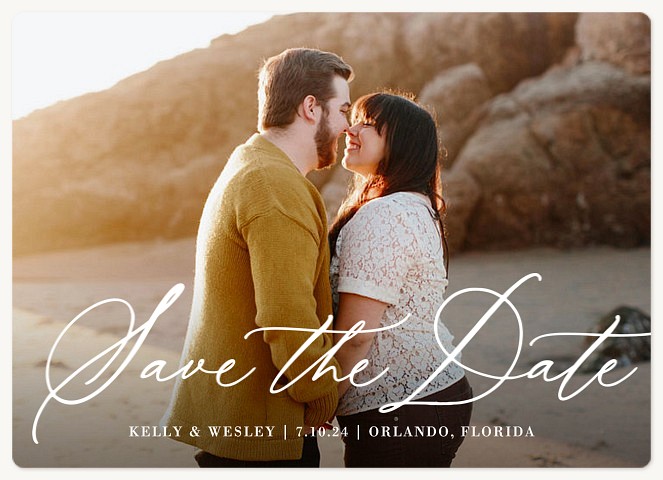 Classically Written Wedding Save the Date Magnets