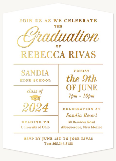 Classic Graduation Graduation Announcements