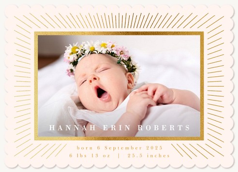 Radiant Joy Baby Announcements