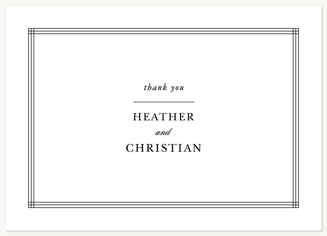 Simple Elegance Thank You Cards 