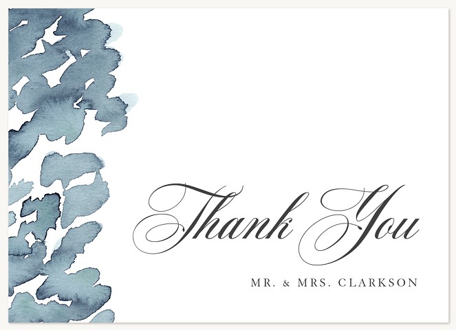 Watercolor Marks Wedding Thank You Cards