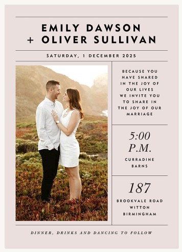 Breaking News Wedding Invitations