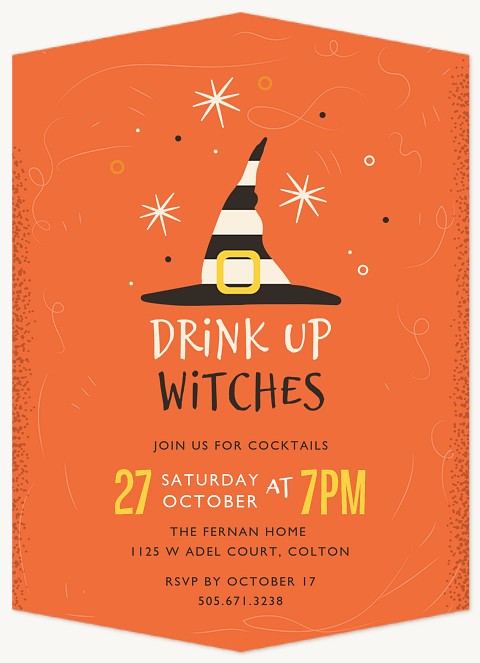 Drink Up Halloween Party Invitations