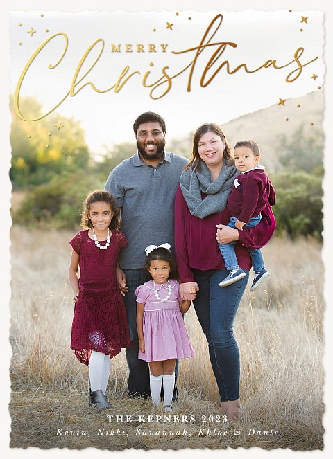 Stardust Photo Holiday Cards