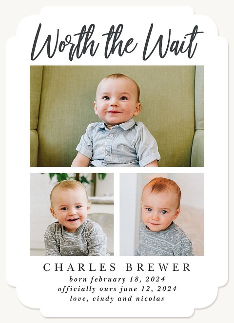 Worth Everything Baby Announcements