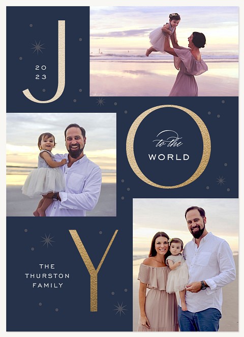 Joyful Trio Personalized Holiday Cards