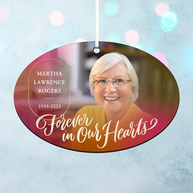 Forever In Our Hearts Personalized Ornaments