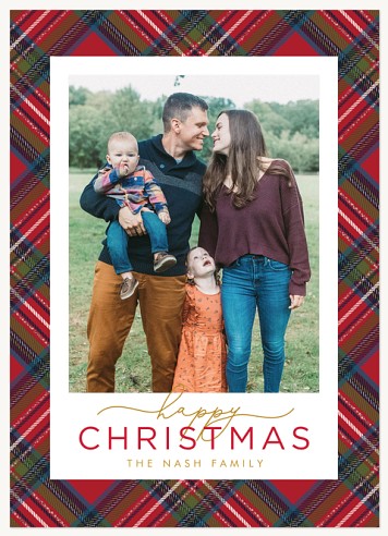 Winter Tartan Christmas Cards