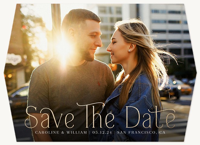 Golden Greeting Save the Date Cards