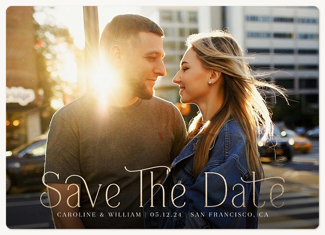Golden Greeting Save the Date Magnets