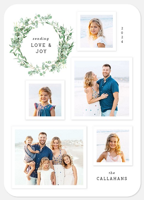 Minimalist Gallery Holiday Photo Cards