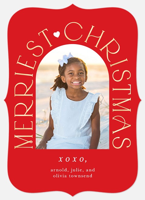 Christmas Arch Holiday Photo Cards