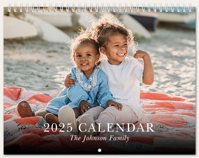 Simple Serif Calendar Personalized Photo Calendars