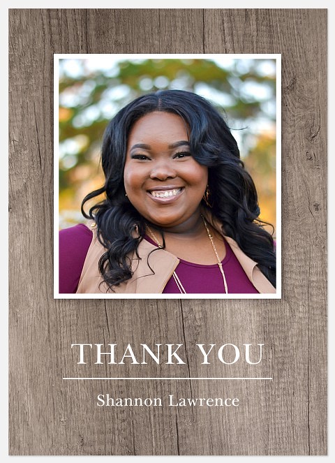Rustic Album Thank You Cards 