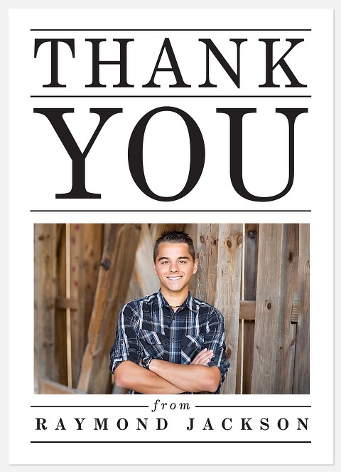 Front Page Thank You Cards 