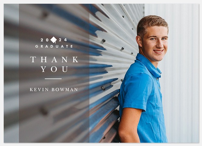 Graduate Banner Thank You Cards 
