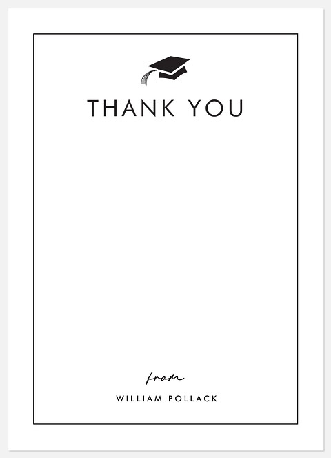 Black & White Thank You Cards 