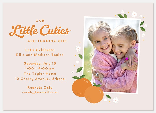  Little Cuties Kids' Birthday Invitations